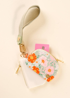 The Darling Effect Dynamic Duo Wristlet - Boquet Beauty Sage