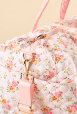 The Darling Effect On-the-Go Quilted Weekender Bag in Daydream Cream
