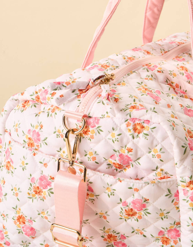 The Darling Effect On-the-Go Quilted Weekender Bag in Daydream Cream