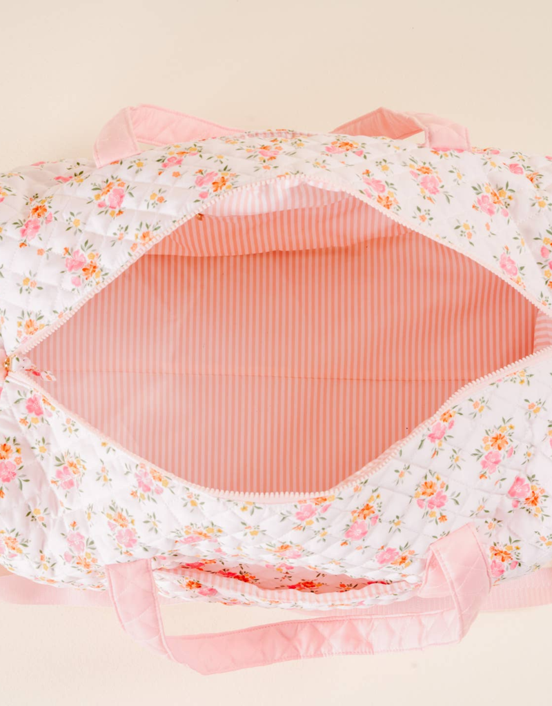 The Darling Effect On-the-Go Quilted Weekender Bag in Daydream Cream