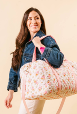 The Darling Effect On-the-Go Quilted Weekender Bag in Daydream Cream