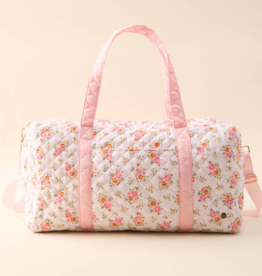 The Darling Effect On-the-Go Quilted Weekender Bag in Daydream Cream