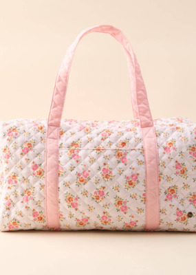The Darling Effect On-the-Go Quilted Weekender Bag in Daydream Cream