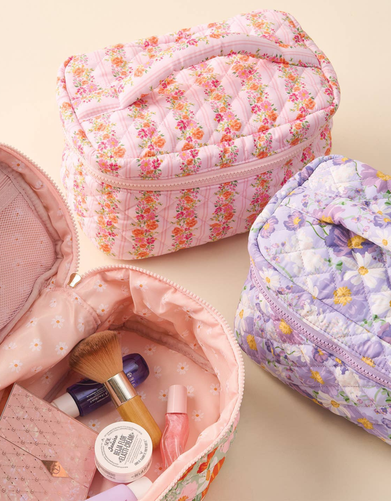 The Darling Effect Glam & Go Quilted Cosmetic Bag