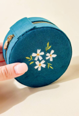The Darling Effect Round Velvet Jewelry Case
