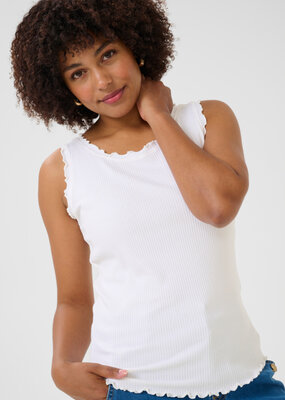 Cream Ribba Tank