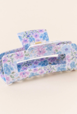 The Darling Effect Claw Clip - Secret Garden Blue