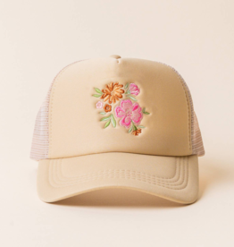 The Darling Effect Trucker Hat - Flowers