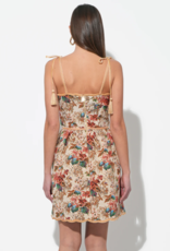 Adelyn Rae Cindy Tapestry Mini Scalloped Dress