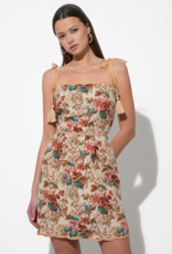 Adelyn Rae Cindy Tapestry Mini Scalloped Dress (FINAL SALE)
