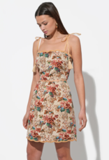 Adelyn Rae Cindy Tapestry Mini Scalloped Dress