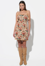 Adelyn Rae Cindy Tapestry Mini Scalloped Dress