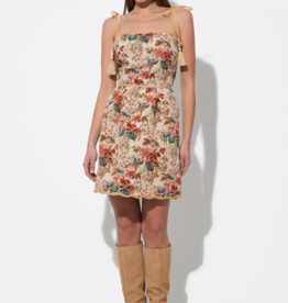 Adelyn Rae Cindy Tapestry Mini Scalloped Dress