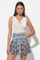 Adelyn Rae Misha Cowl Neck Knit Bodysuit