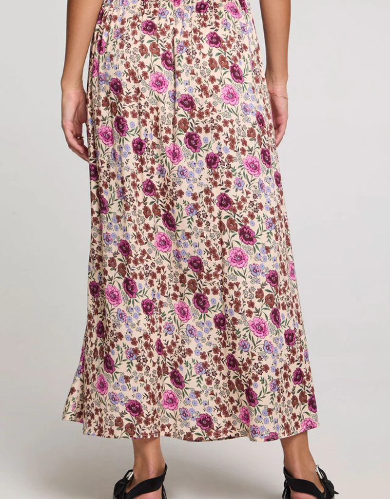 Saltwater Luxe Narissa Midi Skirt In Multi Floral