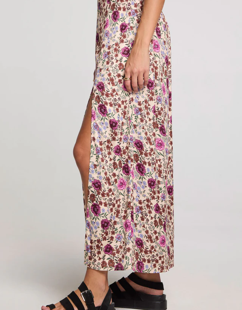 Saltwater Luxe Narissa Midi Skirt In Multi Floral