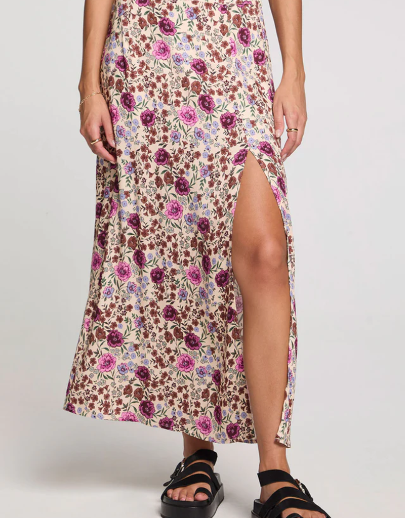 Saltwater Luxe Narissa Midi Skirt In Multi Floral