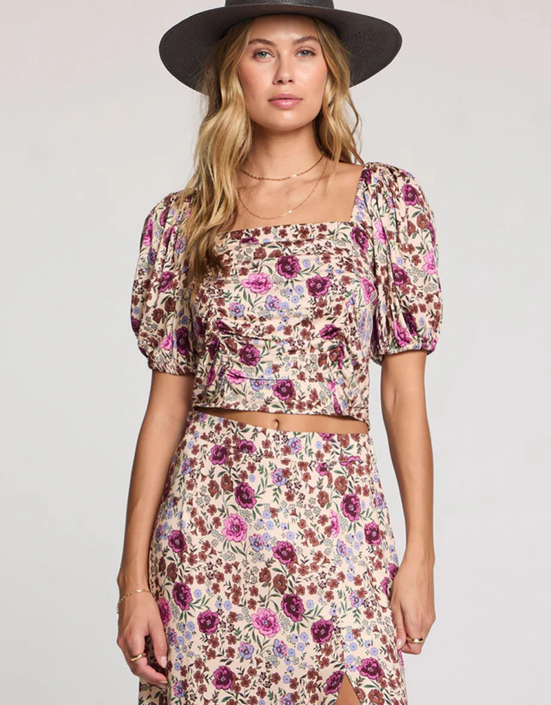 Saltwater Luxe Aeryn Top In Multi Floral