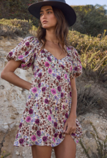 Saltwater Luxe Breelyn Mini Dress In Multi Floral