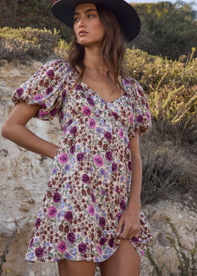 Saltwater Luxe Breelyn Mini Dress In Multi Floral