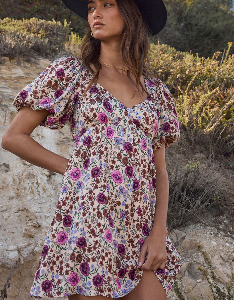 Saltwater Luxe Breelyn Mini Dress In Multi Floral