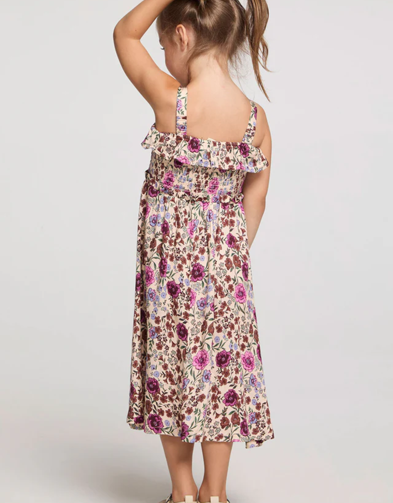Saltwater Luxe Kids Valorie Midi Dress In Multi Floral