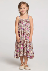 Saltwater Luxe Kids Valorie Midi Dress In Multi Floral
