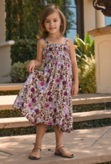 Saltwater Luxe Kids Valorie Midi Dress In Multi Floral