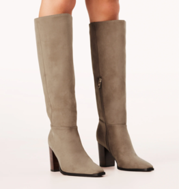 Billini Britton Knee High Boot in Fawn Suede