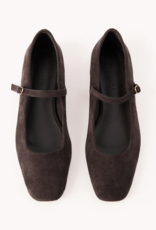 Billini Fion Flat in Dark Cacao Suede