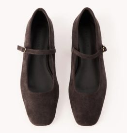 Billini Fion Flat in Dark Cacao Suede