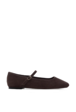 Billini Fion Flat in Dark Cacao Suede
