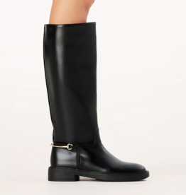 Billini Xoel Knee High Boot in Black Shine