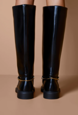 Billini Xoel Knee High Boot in Black Shine