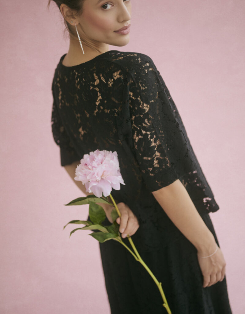 Kaffe Nomi Bow Lace Blouse