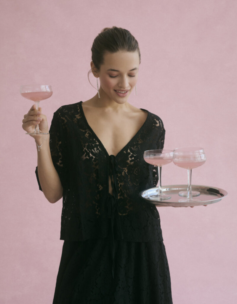 Kaffe Nomi Bow Lace Blouse