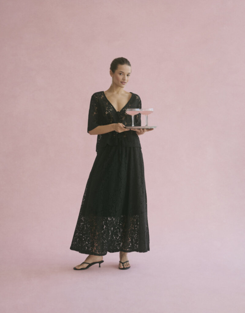 Kaffe Nomi Bow Lace Blouse