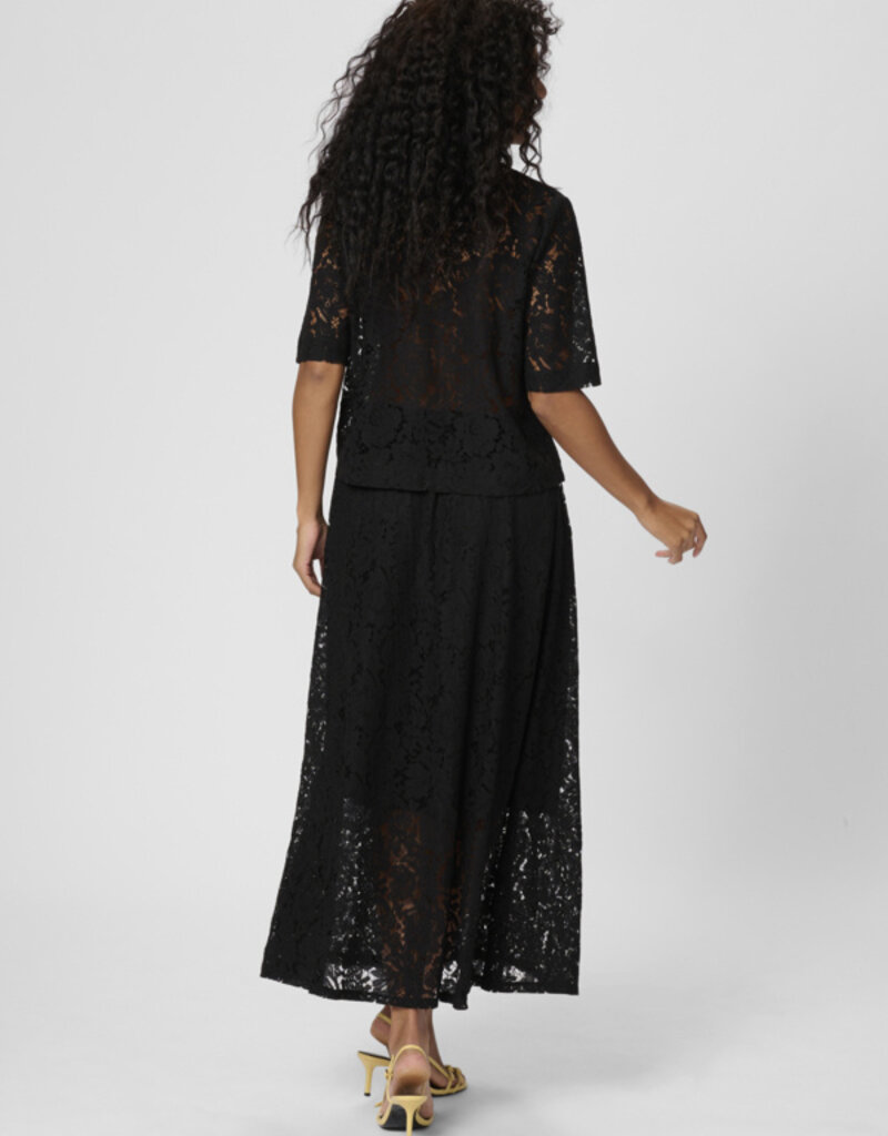 Kaffe Nomi Bow Lace Blouse