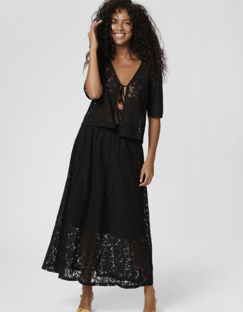 Kaffe Nomi Bow Lace Blouse