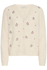 B.Young Omea Embroidered Cardigan In Birch