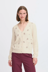 B.Young Omea Embroidered Cardigan In Birch