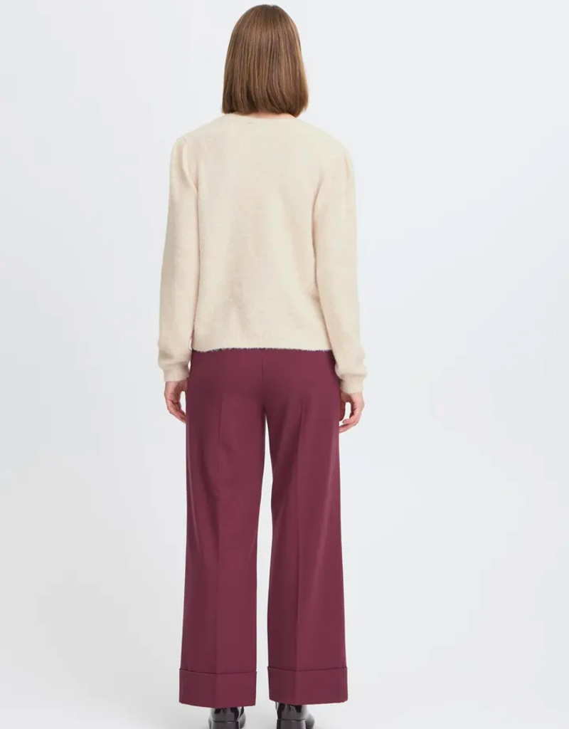 B.Young Omea Embroidered Cardigan In Birch