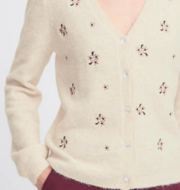 B.Young Omea Floral Embroidered Cardigan