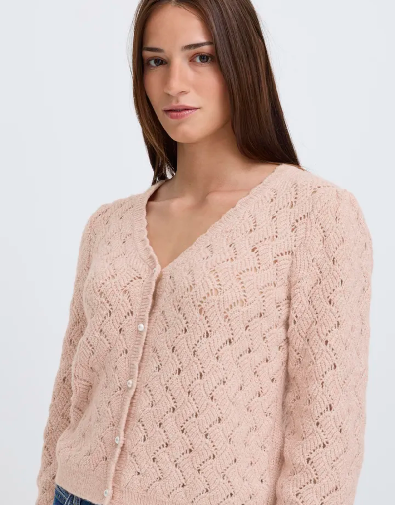 B.Young Nadika Open Knit Cardigan