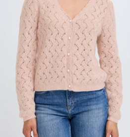 B.Young Nadika Pearl Button Cardigan