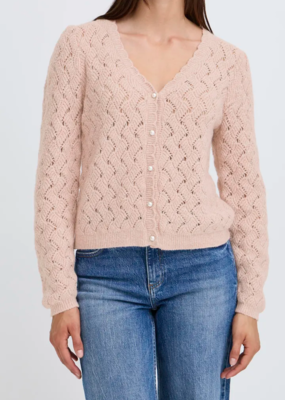 B.Young Nadika Pearl Button Cardigan