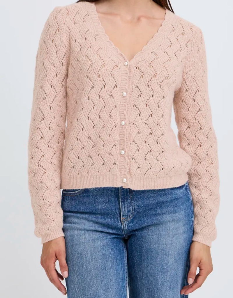 B.Young Nadika Open Knit Cardigan