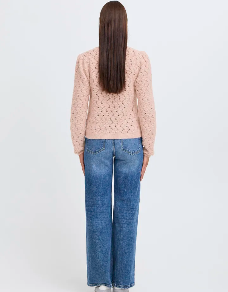 B.Young Nadika Open Knit Cardigan