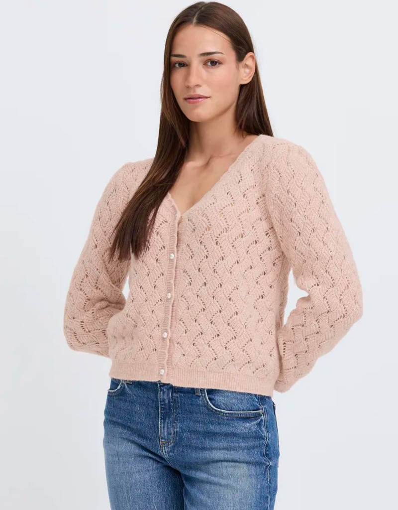 B.Young Nadika Open Knit Cardigan