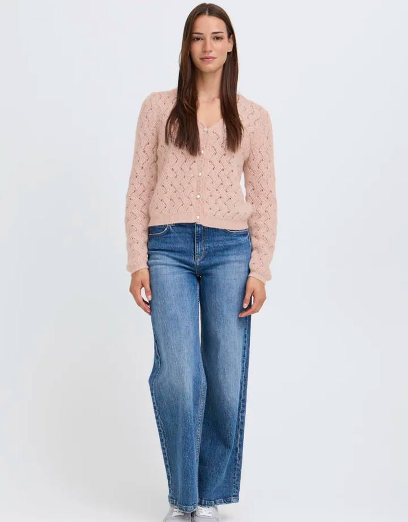 B.Young Nadika Open Knit Cardigan